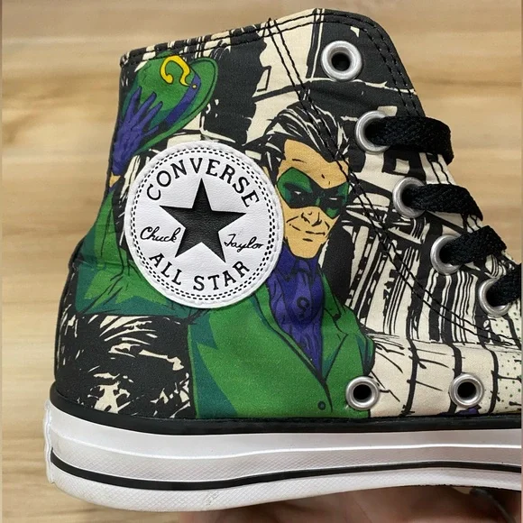Converse Chuck Taylor ‘The Riddler’ DC Comics Batman High Top Sneakers 6.5/8.5